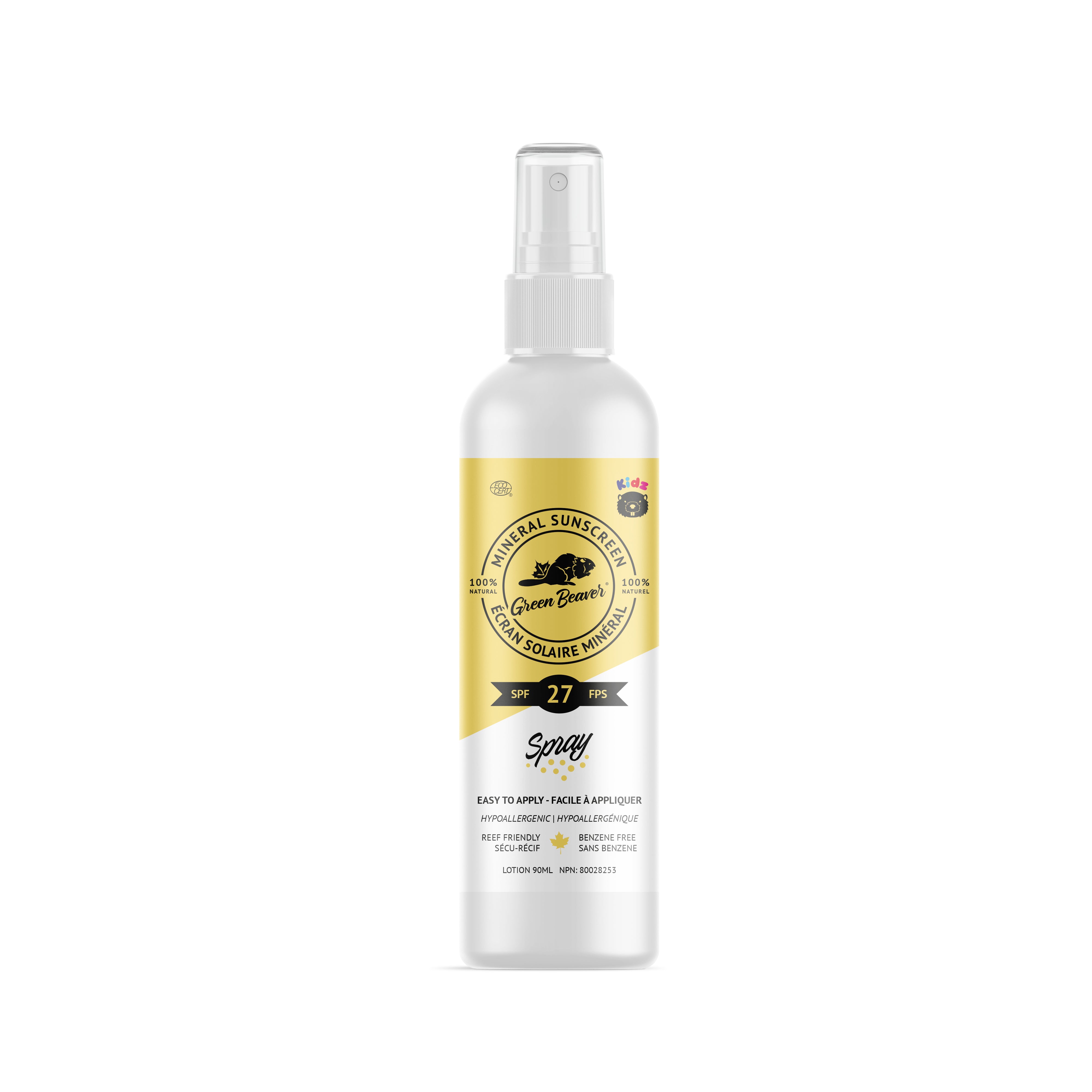 Green Beaver Mineral Sunscreen for Kids - SPF 27 (90ml) - Lifestyle Markets